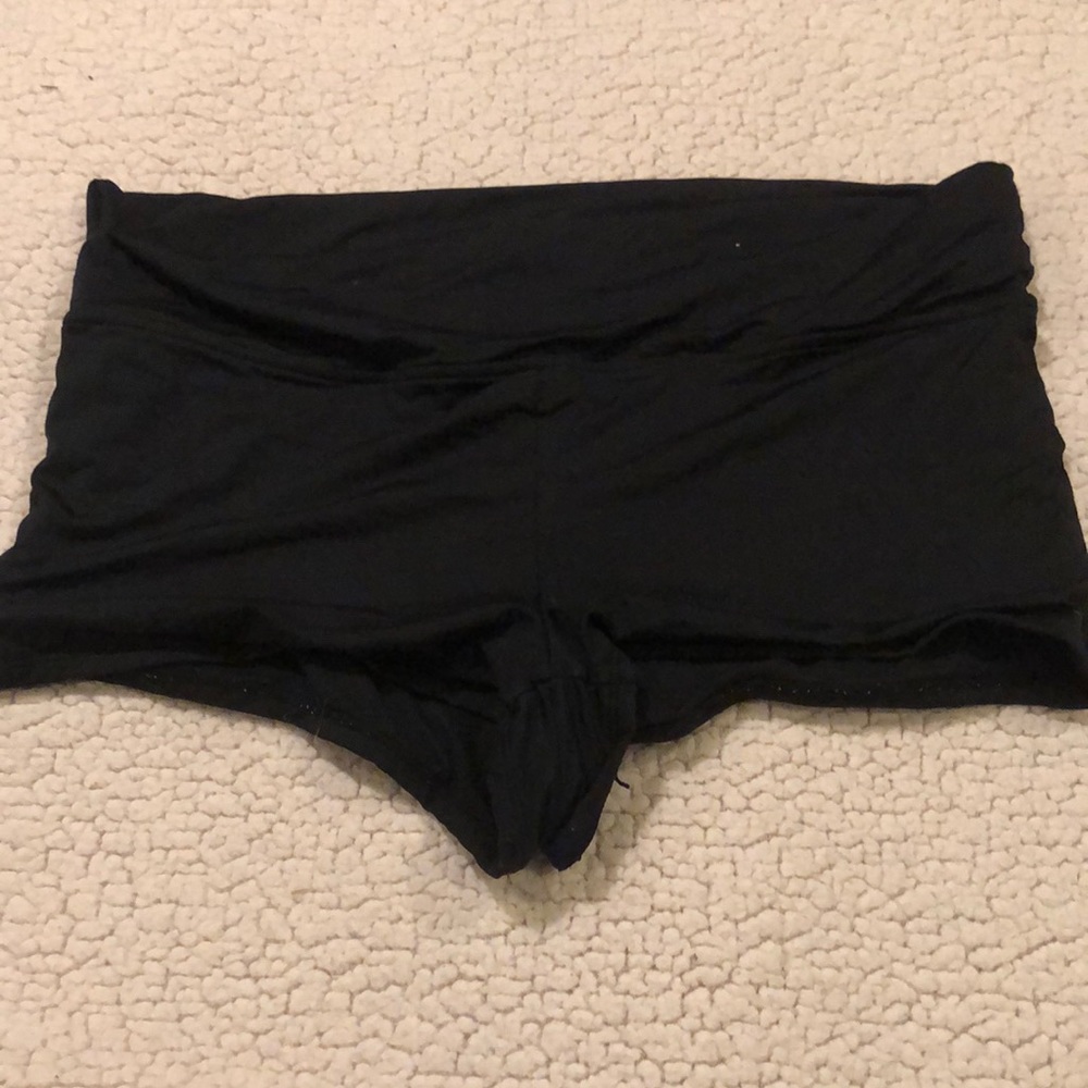 Black maternity shorts